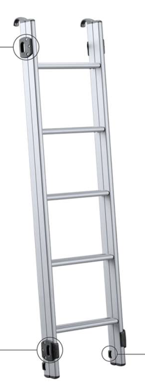Échelle aluminium longue 4x4 <215cm AirPass