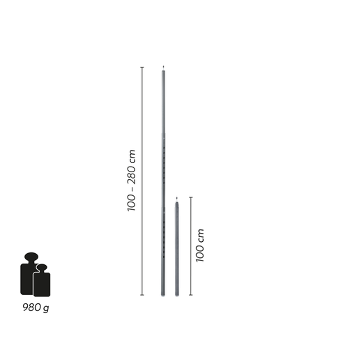 [266101] Tarpstange  L Tarp pole 2.8 m, Groenberg